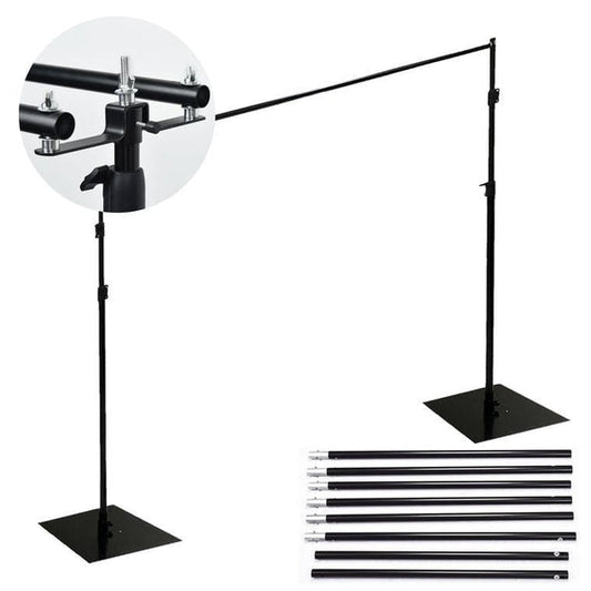 10 feet Black Dual Cross Bar Photo Backdrop Stand