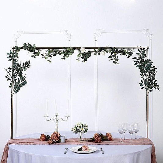 42 in tall Gold Adjustable Over The Table Rod Stand Metal Arch