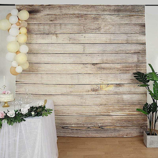 8 ft Vinyl Photography Background Natural Vintage Wood Printed Party Backdrop