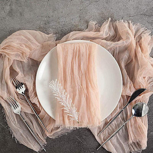 5 Cheesecloth Gauze Cotton Dinner Table Napkins
