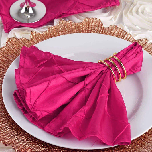 5 Pintuck Dinner Napkins Wedding Party Reception Events