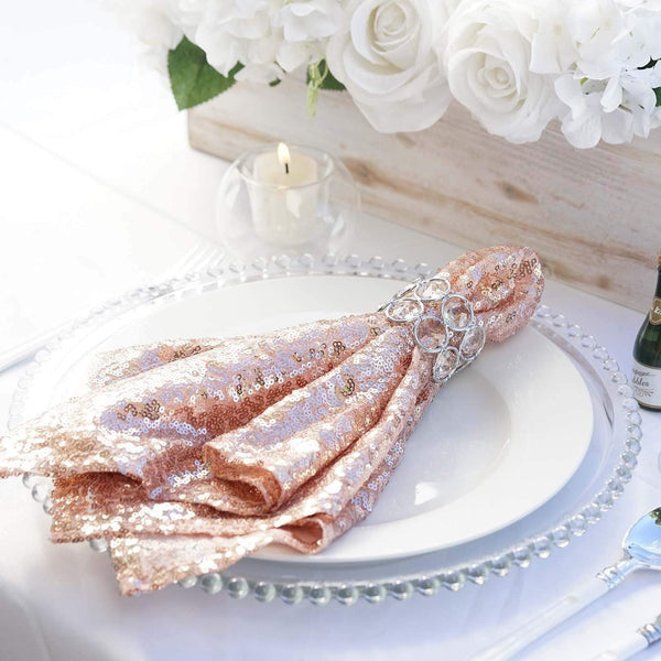 Sequins Dinner Napkins Wedding Party Reception Events