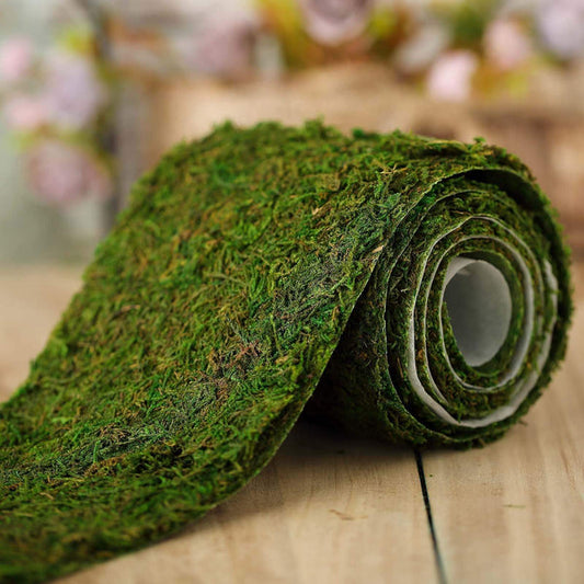 5 x 48 in Green Natural Moss Ribbon Roll Party Crafts Supplies