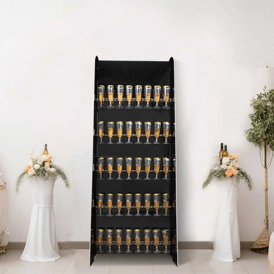 5 feet Foam 5-Tier Wine Glass Rack Champagne Flute Holder Stand