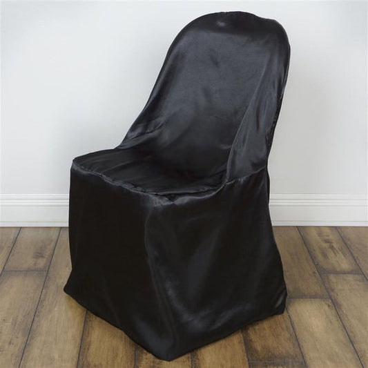 Satin Folding Wedding Chair Cover Party Supplies