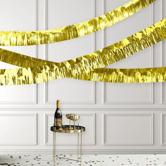 16 feet Metallic Foil Tassels Hanging Garland Fringe Banner