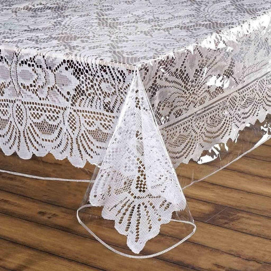 70x70" Clear Plastic Vinyl Tablecloth Protector Table Cover