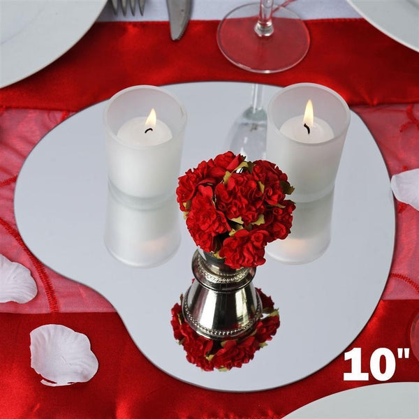 6 pcs 10" wide Shaped Mirrors Centerpieces