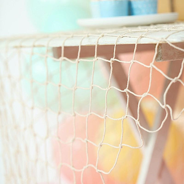 5x5 feet Cotton Decorative Fishnet Wall Table Party Decorations