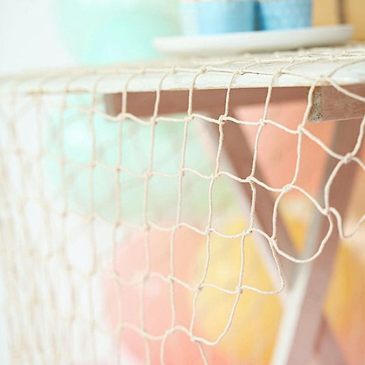 5x5 feet Cotton Decorative Fishnet Wall Table Party Decorations