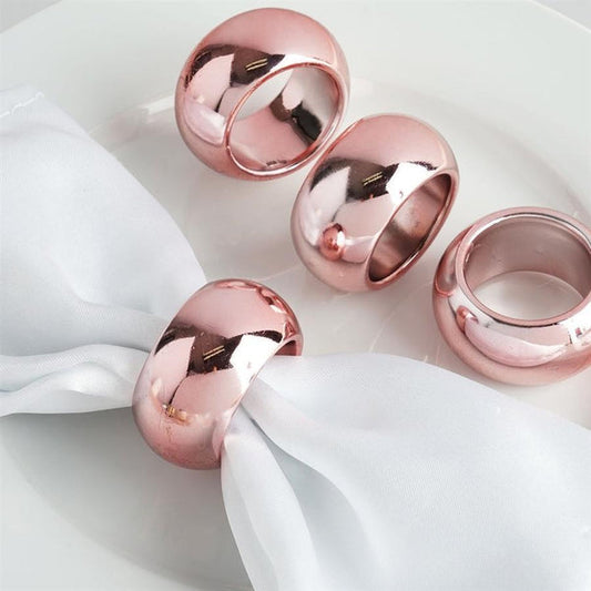 4 Acrylic Napkin Rings Dinner Party Wedding Decorations