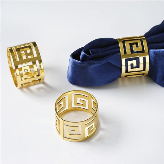 4 Aluminum Napkin Rings Dinner Party Wedding Decorations
