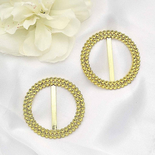 20 Round 2.5 in Diamond Rhinestones Chair Sash Buckle Pin