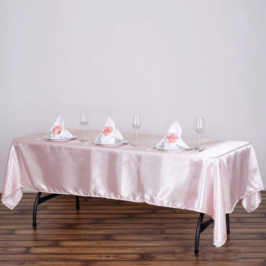 60x102" Satin Rectangle Tablecloth