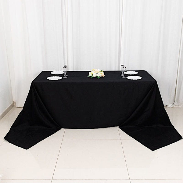 90" x 156" Rectangular Cotton Wedding Tablecloth Linens High Quality