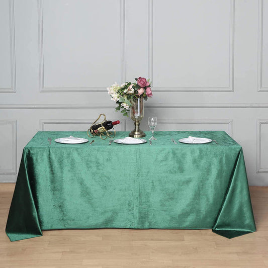 90x132 in Rectangular Premium Velvet Tablecloth