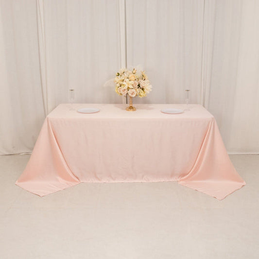 90x132" Lamour Satin Rectangle Tablecloth
