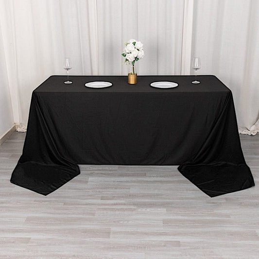 90x156 in Premium Scuba Polyester Rectangle Tablecloth