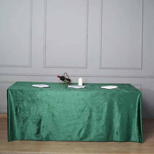 90x156 in Rectangular Premium Velvet Tablecloth