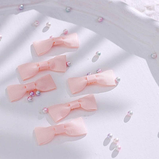 50 pcs 1.5" Pre Tied Grosgrain Polyester Mini Ribbon Bows