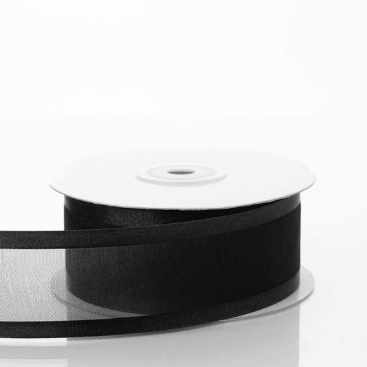 1.5 inch x 25 yards Sheer Organza Ribbon with Satin Edges