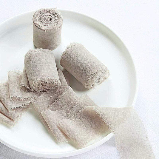 2 pcs 1.5 in x 6 yards Chiffon Ribbon Rolls