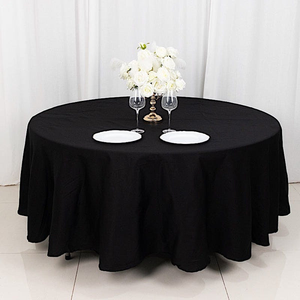 108" High Quality Cotton Round Tablecloth Wedding Linens