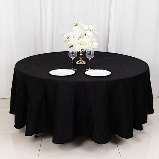 108" High Quality Cotton Round Tablecloth Wedding Linens