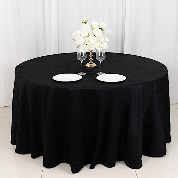 120" Cotton Round Tablecloth Wedding Linens High Quality
