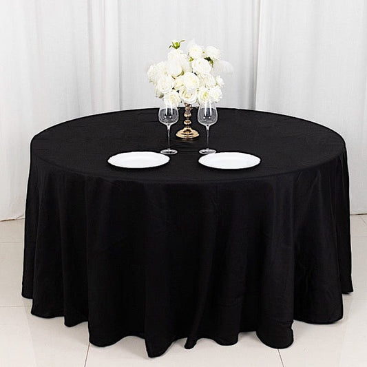 120" Cotton Round Tablecloth Wedding Linens High Quality