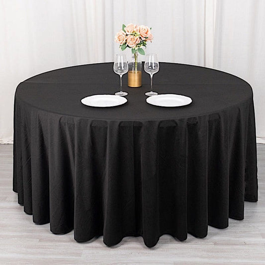 120 in Premium Scuba Polyester Round Tablecloth Party Linens