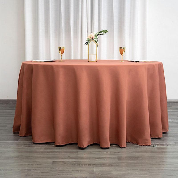 120 inch Polyester Round Tablecloth