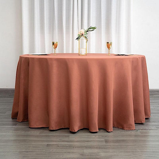 120 inch Polyester Round Tablecloth
