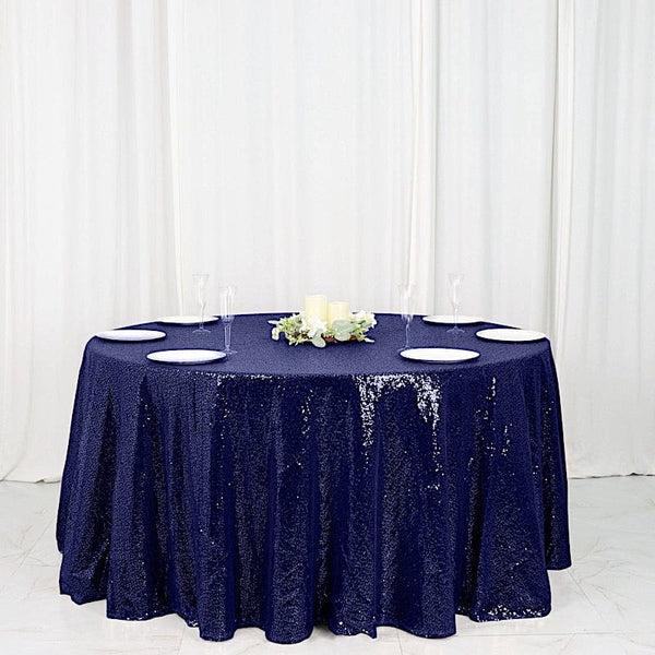 120" Sequin Round Tablecloth