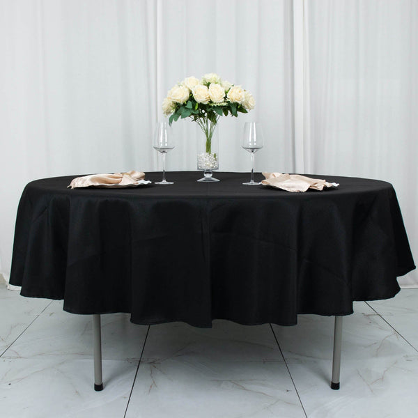 90 in Round Tablecloth Premium Polyester Table Cover Wedding Linens