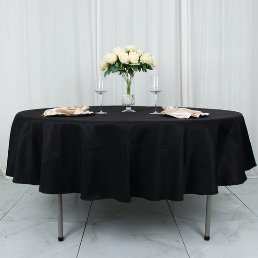 90 in Round Tablecloth Premium Polyester Table Cover Wedding Linens