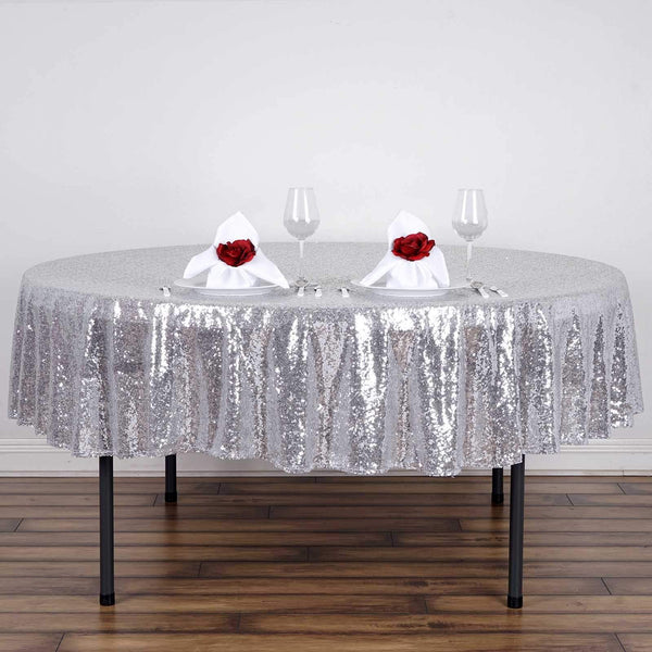 90" Sequin Round Tablecloth