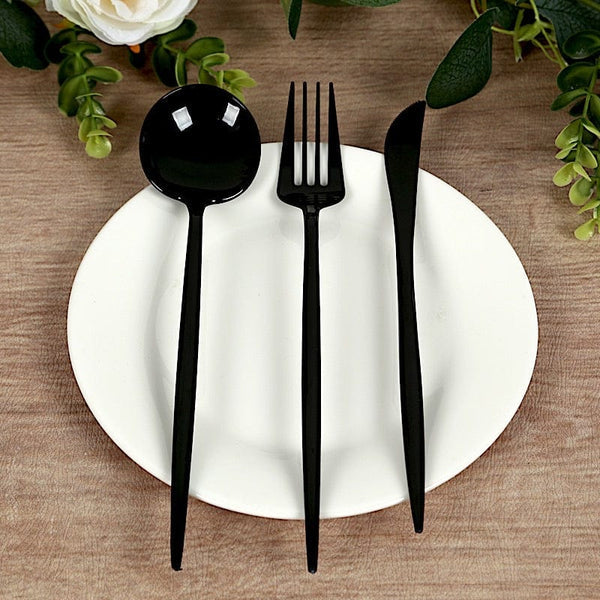 60 Disposable Heavy Duty Plastic Utensil Set