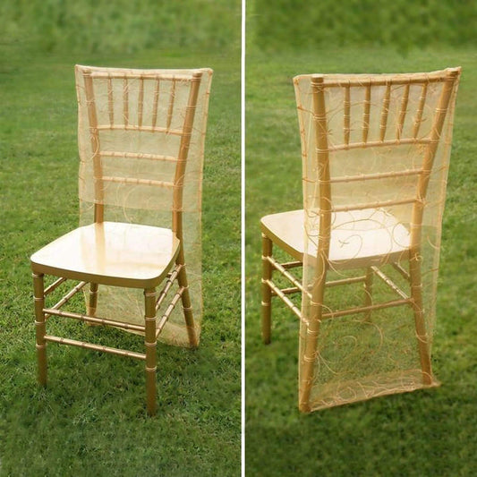 Embroidered Chiavari Chair Slipcover