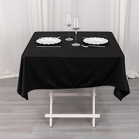 54x54 in Premium Scuba Polyester Square Tablecloth Party Linens