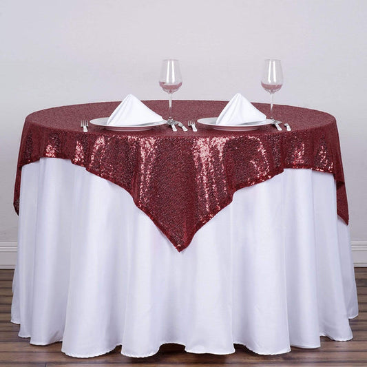 54" x 54" Sequin Square Tablecloth