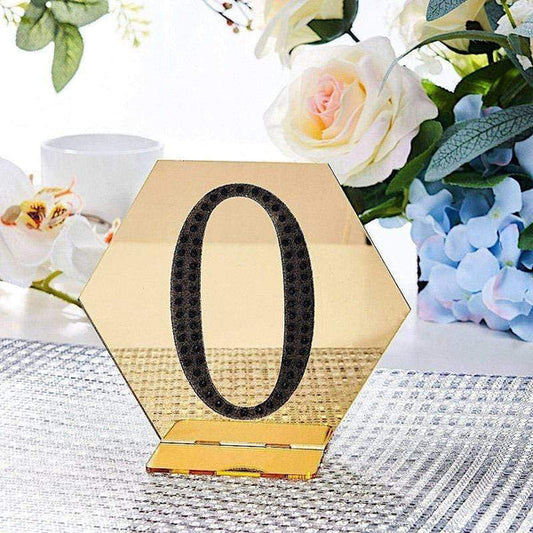 4 in Number Black Self-Adhesive Rhinestones Gems Sticker