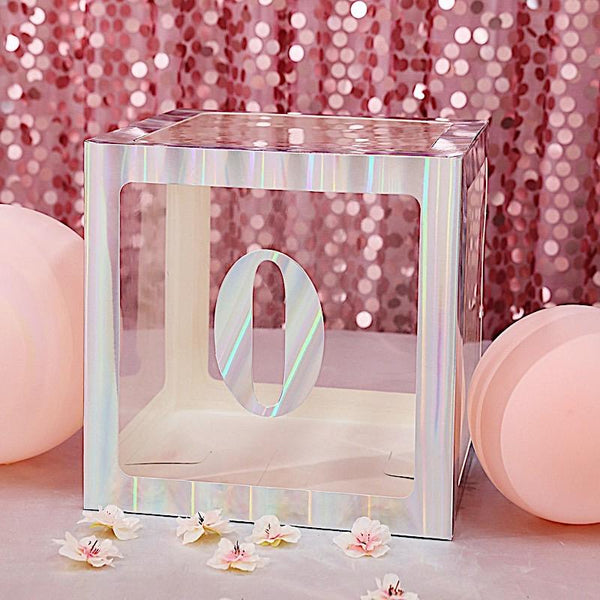 4 Iridescent 5 in Number Stickers Backdrop Wall Decorations