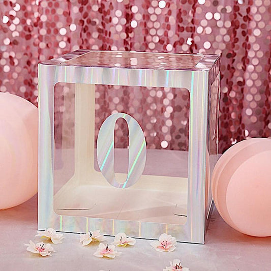 4 Iridescent 5 in Number Stickers Backdrop Wall Decorations
