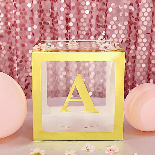 4 Metallic Gold 5 in Letter Stickers Backdrop Wall Decorations