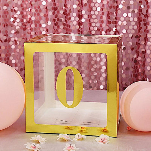 4 Metallic Gold 5 in Number Stickers Backdrop Wall Decorations