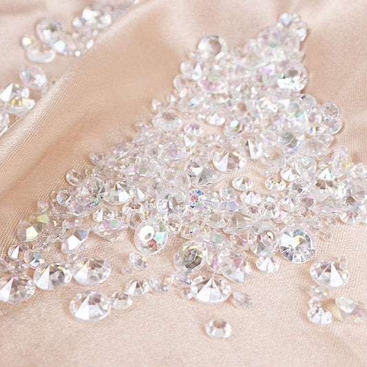 4000 Iridescent Faux Diamond Acrylic Beads Vase Fillers DIY Crafts