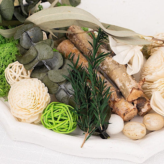Dried Assorted Potpourri Vase Fillers with Vanilla Fragrance Oil