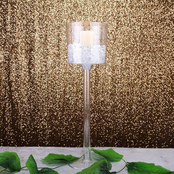 4 pcs 18 in. Clear Plastic Vases Cups Centerpieces