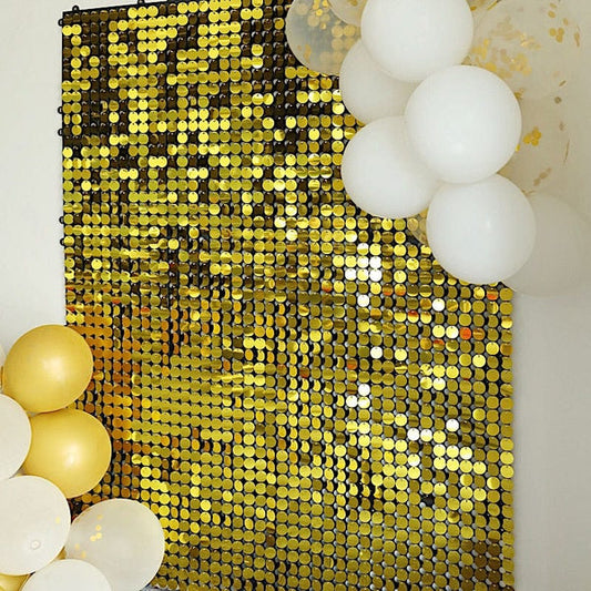 10 Panels 12x12 in Round Payette Sequin Wall Party Backdrop